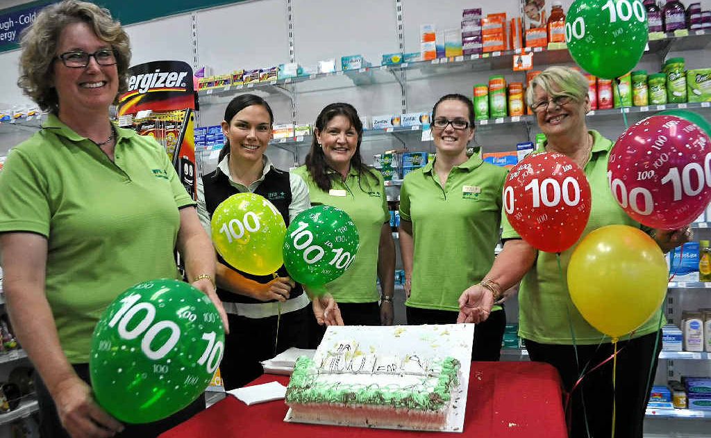 Manager Laura Brazier, pharmacist Jacqueline Henricks, merchandise manager Joanne Chandler, pharmacist Molly McGuire and pharmacist assistant Sandy Kelly celebrate. Manager Laura Brazier, pharmacist Jacqueline Henricks, merchandise manager Joanne Chandler, pharmacist Molly McGuire and pharmacist assistant Sandy Kelly celebrate.